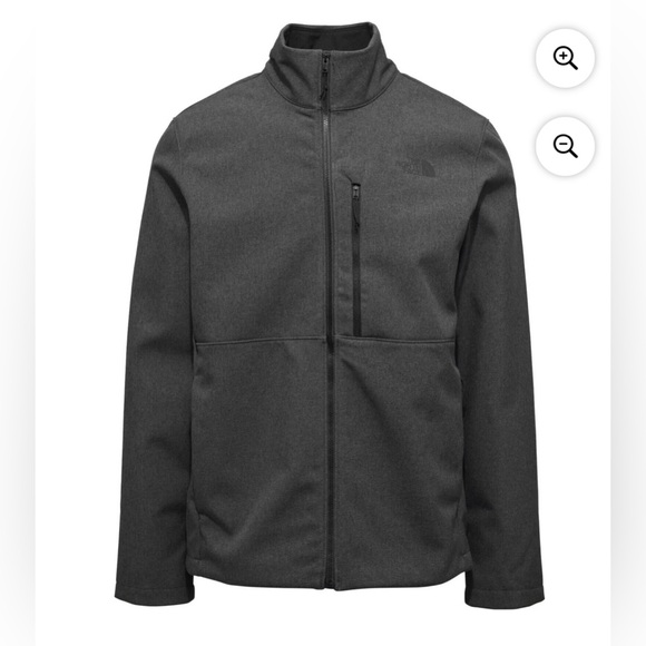 The North Face Big Apex Bionic 3 Jacket Dark Grey Heather Mens Windwall - Picture 14 of 14